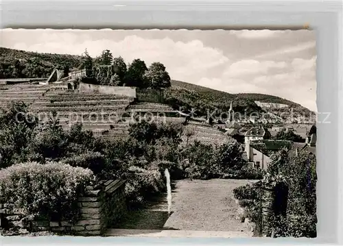 Haardt Weinstrasse Blick von Dr. Welsche Terrasse Kat. Neustadt an der Weinstr.