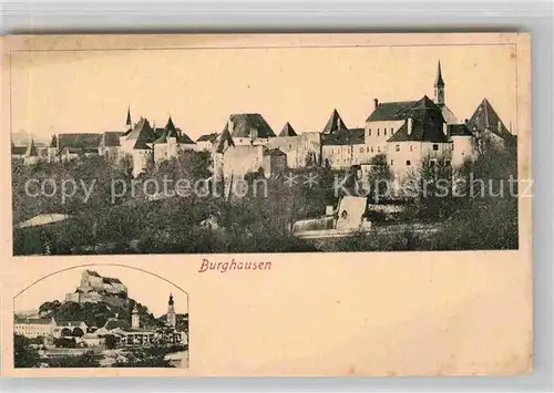 Burghausen Salzach mit Burg Kat. Burghausen