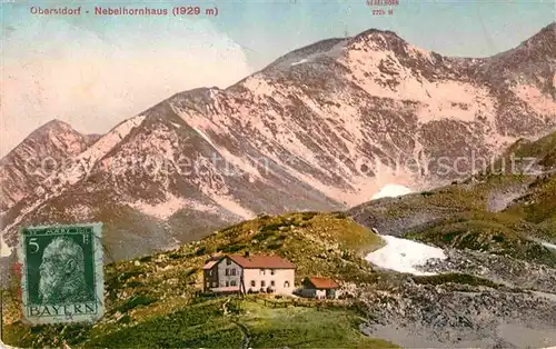 Oberstdorf Nebelhornhaus Nebelhorn Kat. Oberstdorf