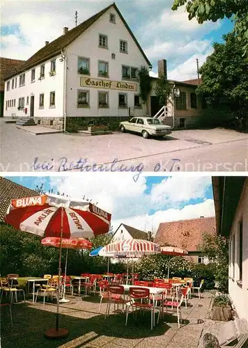 Linden Rothenburg Tauber Gasthof Linden Terrasse Kat. Windelsbach