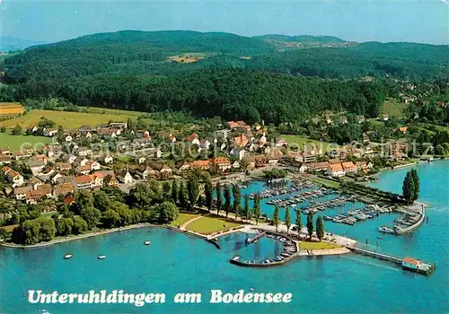 Unteruhldingen Bodensee Fliegeraufnahme Hafenpartie