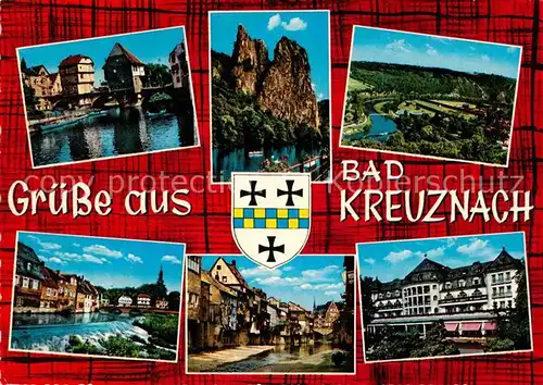 Bad Kreuznach Orts und Teilansichten Felsen Kat. Bad Kreuznach