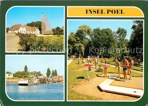 Insel Poel Kirchdorf Wismarsche Strasse Timmendorf Anlegestelle Weisse Flotte Schwarzer Busch Minigolfanlage Kat. Insel Poel