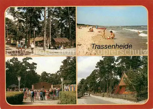 Trassenheide Usedom Campingplatz Strand Musikpavillon Finnhuettensiedlung Kat. Trassenheide