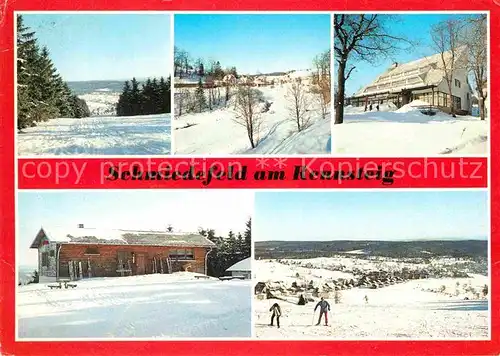 Schmiedefeld Rennsteig Teilansichten Bahnhof FDGB Erholungsheim DSF Liftbaude Kat. Schmiedefeld Rennsteig