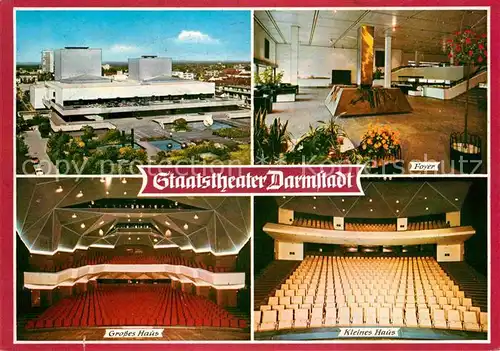 Darmstadt Staatstheater Foyer Grosses Haus Kleines Haus Kat. Darmstadt