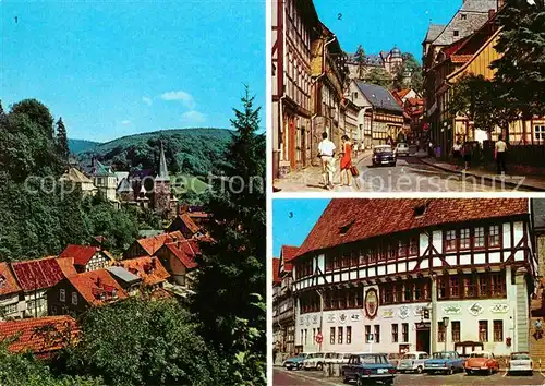 Stolberg Harz Teilansicht FDGB Erholungsheim Comenius Rathaus Kat. Stolberg Harz