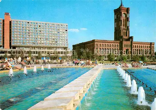 Berlin Rathaus Wasserspiele Kat. Berlin