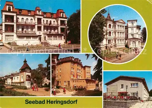 Heringsdorf Ostseebad Usedom FDGB Erholungsheime Guiseppe di Vittorio Einheit Camara Balia Frieden Gerhard Opitz Ferienheim Rodewisch Kat. Heringsdorf