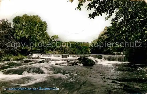 Wittlich Wehr an der Bastenmuehle Kat. Wittlich