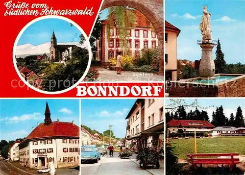 Bonndorf Schwarzwald Schloss Brunnen  Kat. Bonndorf
