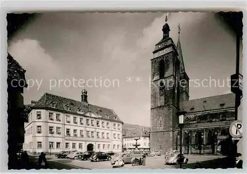 Neustadt Weinstrasse Marktplatz Stiftskirche Kat. Neustadt an der Weinstr.