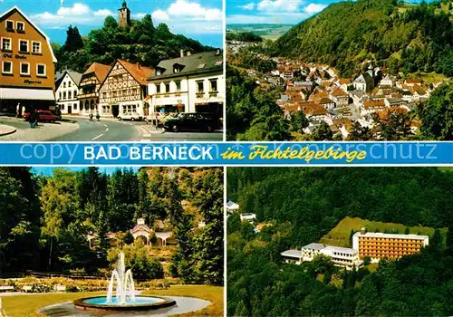 Bad Berneck Siemens Kur und Erholungsheim Berneck Springbrunnen Hauptstrasse Burg Kat. Bad Berneck Fichtelgebirge