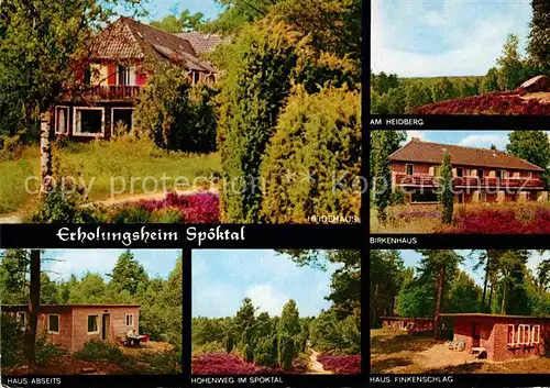 Steinbeck Luhe Erholungsheim Spoektal Heidberg Birkenhaus Haus Finkenschlag Hoehenweg Haus Abseits Lueneburger Heide Kat. Bispingen