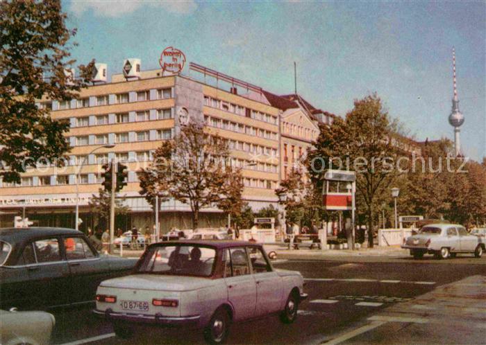 Berlin Interhotel Unter Den Linden Fernsehturm Hauptstadt Der Ddr Kat Berlin Nr Kv Oldthing Ansichtskarten Berlin