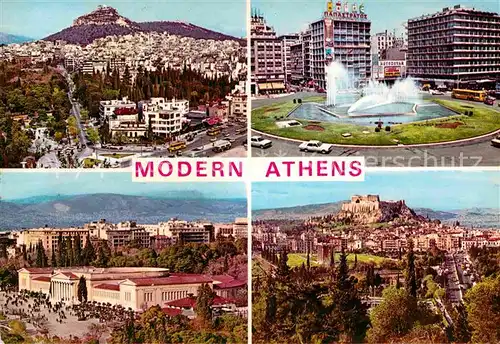 Athen Griechenland Brunnen Stadtansichten Kat. 