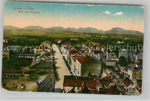 Landau Pfalz Panorama Kat. Landau in der Pfalz