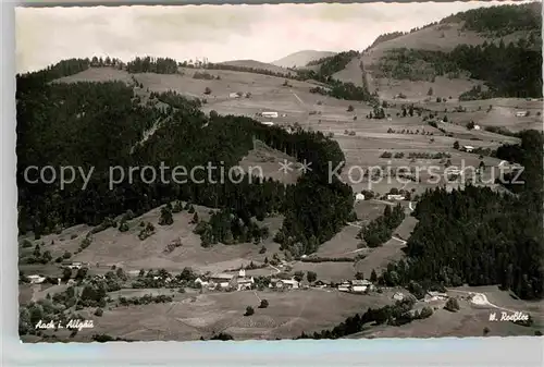 Aach Oberstaufen Panorama Kat. Oberstaufen