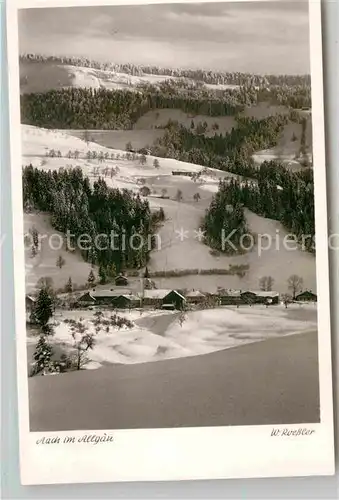 Aach Oberstaufen Panorama Kat. Oberstaufen