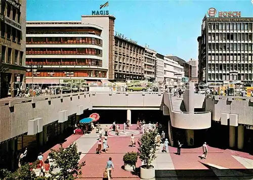 Hannover Blick vom Kroepke in Bahnhofstrasse Kat. Hannover