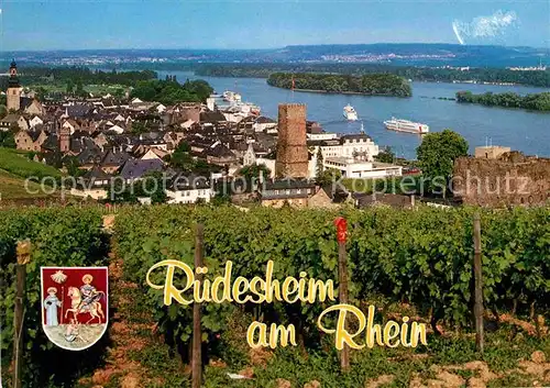 Ruedesheim Rhein Rheinpartie Kat. Ruedesheim am Rhein