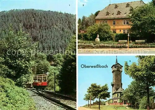 Oberweissbach Bergbahn Froebelhaus Froebelturm Kat. Oberweissbach