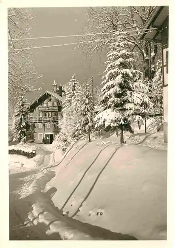 Oberstaufen Kurhaus Aichele Winterpanorama Kat. Oberstaufen