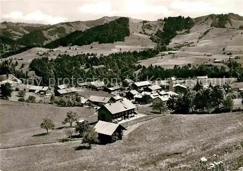 Steibis Teilansicht mit Gaesteheim Peter Matt Allgaeuer Alpen Kat. Oberstaufen