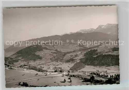 Aach Oberstaufen Panorama Kat. Oberstaufen