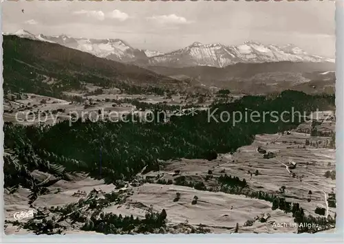 Aach Oberstaufen Panorama Kat. Oberstaufen