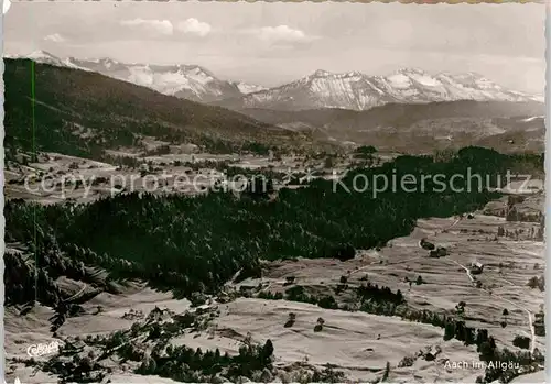 Aach Oberstaufen Panorama Kat. Oberstaufen