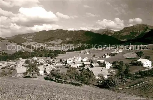 Steibis Panorama Allgaeuer Alpen Kat. Oberstaufen