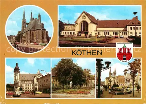 Koethen Anhalt St Jakobskirche Bahnhof Rathaus Joh Seb Bach Gedenkstaette Boulevard Kat. Coethen