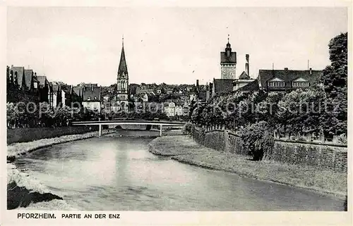 Pforzheim Partie an der Enz Kat. Pforzheim