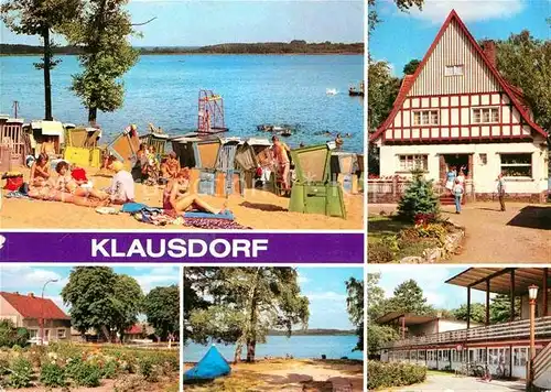Klausdorf Mellensee Strand Jugendherberge Dorfaue Camping Kat. Mellensee