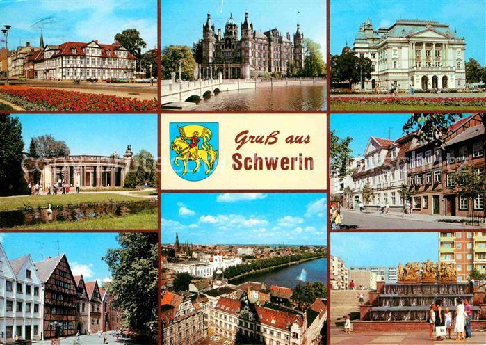 Schwerin Mecklenburg Altes Palais am Alten Garten Schloss Staatstheater