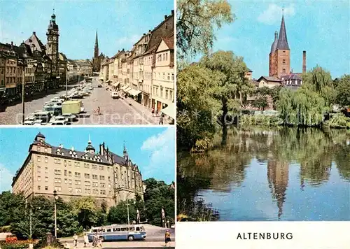 Altenburg Geising Marktplatz Schloss Rote Spitzen Kat. Geising