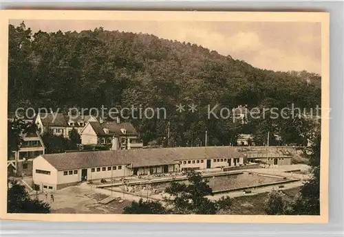 Weissenstein Pforzheim Nagoldbad Freibad Kupfertiefdruck