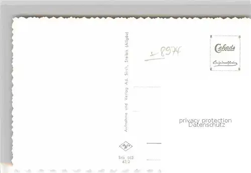 Steibis Ferienheim der A. W. Homberg Kat. Oberstaufen