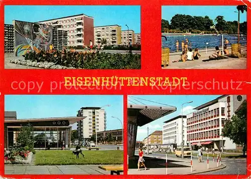 Eisenhuettenstadt Leninallee Schwimmbad Wohnkomplex am Froebelring Kat. Eisenhuettenstadt