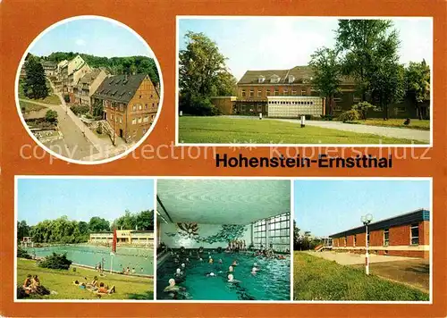 Hohenstein Ernstthal Altmarkt Kreiskulturhaus Stadtbad Schwimmhalle Kat. Hohenstein Ernstthal