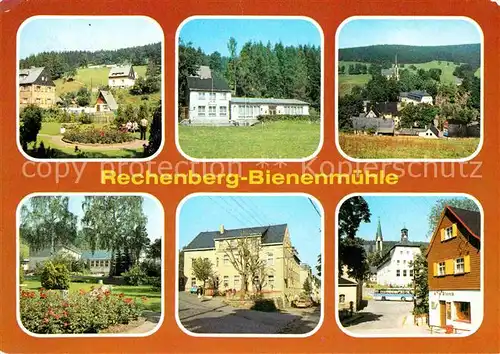 Rechenberg Bienenmuehle Osterzgebirge Parkanlage Cafe am Waldbad Ferienheim Zur Post Kat. Rechenberg Bienenmuehle