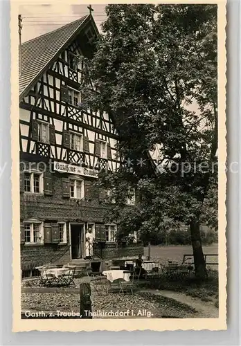 Thalkirchdorf Gasthof zur Traube Fachwerkhaus Kat. Oberstaufen