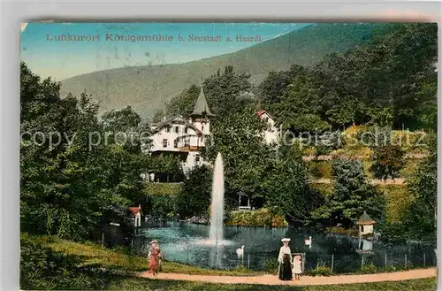 Koenigsmuehle Neustadt Weinstrasse Kurhaus Fontaene Schwanenteich Kat. Neustadt an der Weinstr.