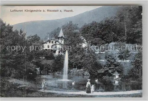 Koenigsmuehle Neustadt Weinstrasse Kurhaus Fontaene Schwanenteich Kat. Neustadt an der Weinstr.