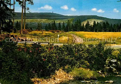 Braunlage Blick zum Wurmberg Kat. Braunlage Harz