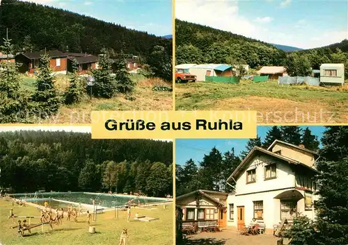 Ruhla Alte Ruhl Bungalowsiedlung Camping Restaurant Schoene Aussicht Kat. Ruhla