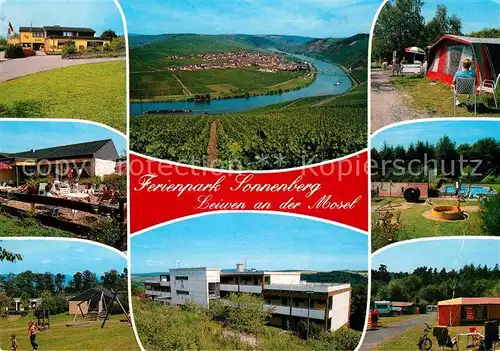 Leiwen Mosel Fliegeraufnahme Ferienpark Sonnenberg Camping