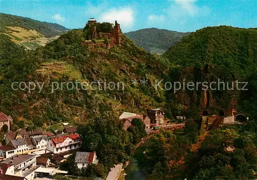 Altenahr Burgruine Are und Felsentunnel Kat. Altenahr