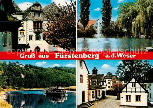 Fuerstenberg Weser Gasthaus  Kat. Fuerstenberg